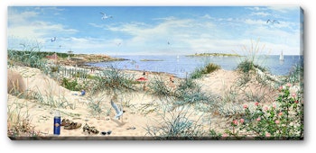 Canvas Halmstad Tylösand 112 x 50 x 2,5 cm.