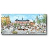 Canvas Varberg Torget Sommar 64 x 29 x 2 cm.