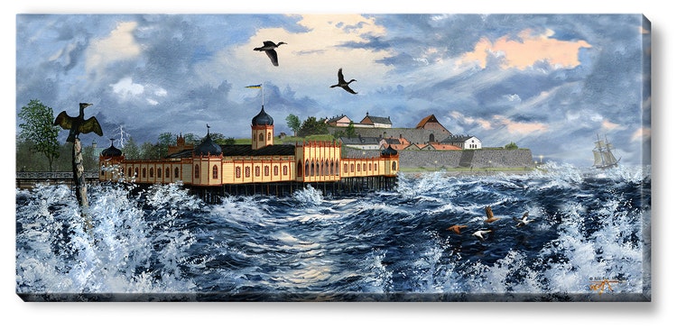 Canvas Varberg Kallis Storm 112 x 50 x 2,5 cm.
