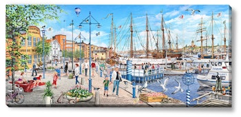 Canvas Göteborg Eriksberg Öst 112 x 50 x 2,5 cm.