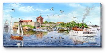 Canvas Göteborg Nya Älvsborg 64 x 29 x 2 cm.