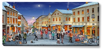 Canvas Göteborg Haga Vinter 112 x 50 x 2,5 cm.