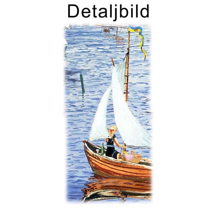 Canvas Göteborg Klippan Sommar Diagonal 60 x 60 x 2,5 cm