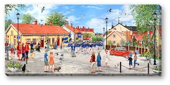 Canvas Vänersborg Dockmuseum 64 x 29 x 2,5 cm.