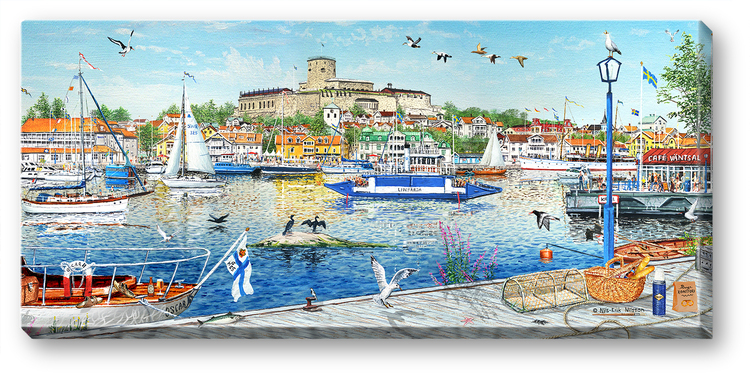 Canvas Marstrand Sommar 64 x 29 x 2 cm.