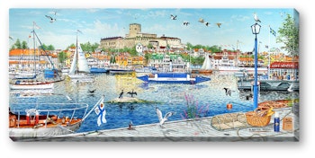 Canvas Marstrand Sommar 64 x 29 x 2 cm.