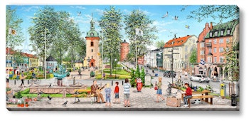 Canvas Vänersborg Plantaget 112 x 50 x 2,5 cm.