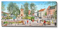 Canvas Vänersborg Plantaget 112 x 50 x 2,5 cm.