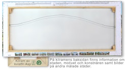 Canvas Göteborg Haga Sommar 112 x 50 x 2,5 cm.