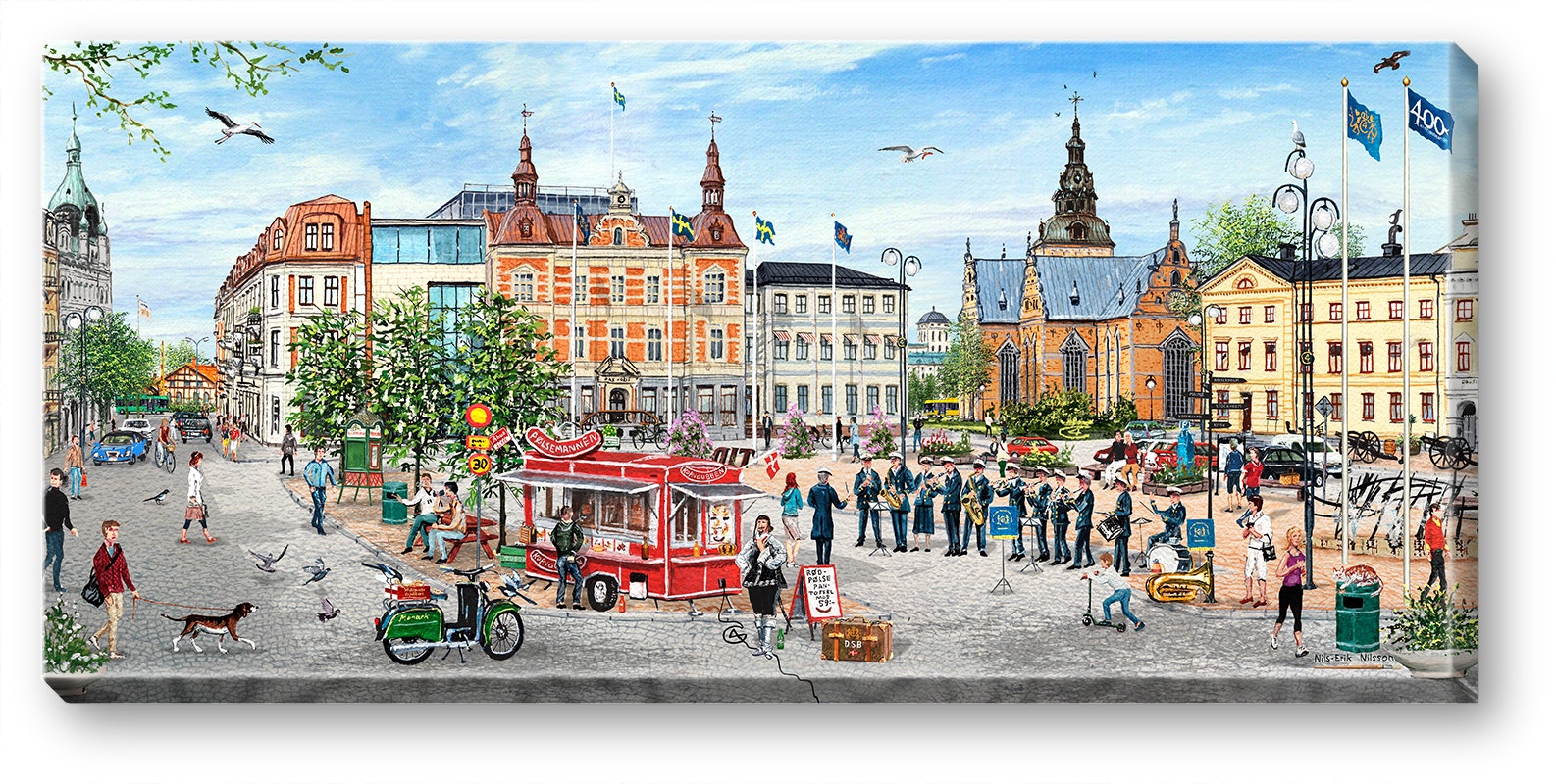 Canvas Kristianstad 64 x 29 x 2 cm.