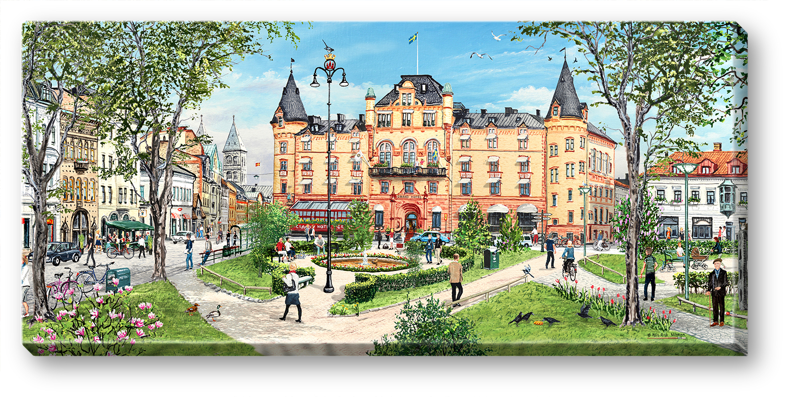 Canvas Lund Grand Hotell 64 x 29 x 2 cm.