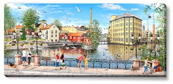Canvas Norrköping Strykjärnet 112 x 50 x 2,5 cm.