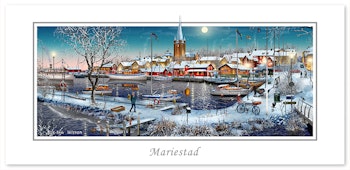 Julkort Mariestad Vinter