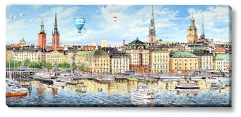 Canvas Stockholm Skeppsbron 112 x 50 x 2,5 cm.