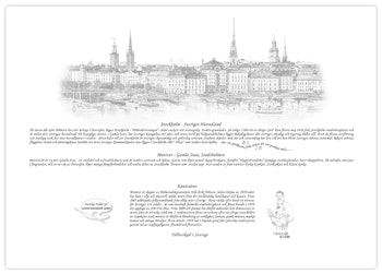 Tallriksunderlägg Stockholm Skeppsbron Höger