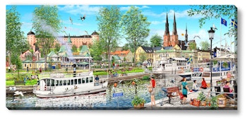 Canvas Halmstad Uppsala 112 x 50 x 2,5 cm.