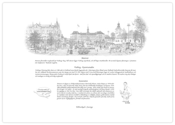 Tallriksunderlägg  Varberg Torg Vänster