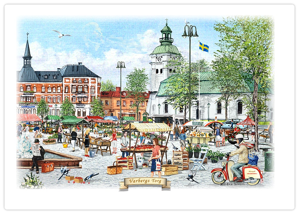 Tallriksunderlägg  Varberg Torg Höger