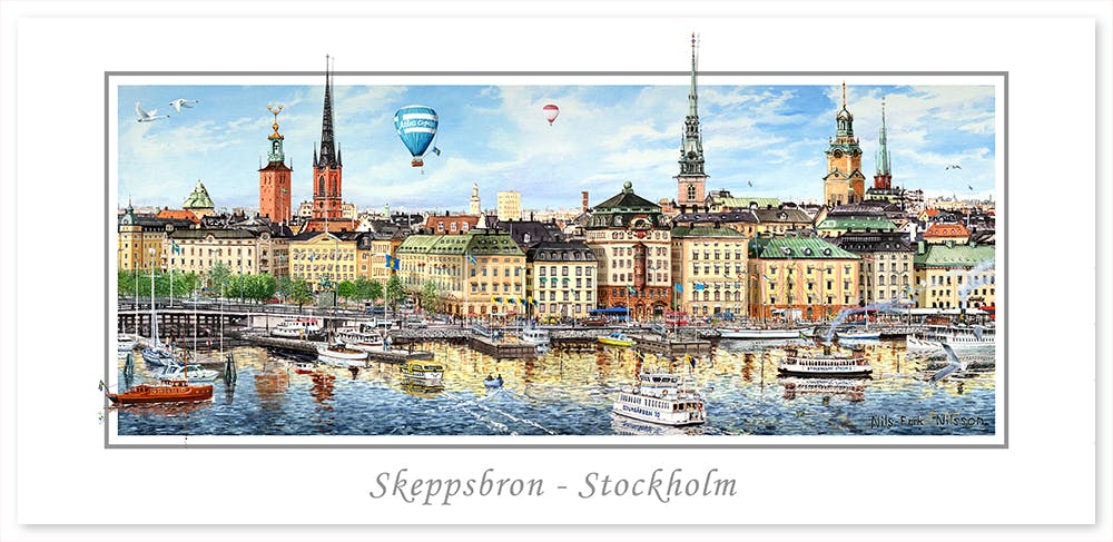 Vykort Stockholm Skeppsbron