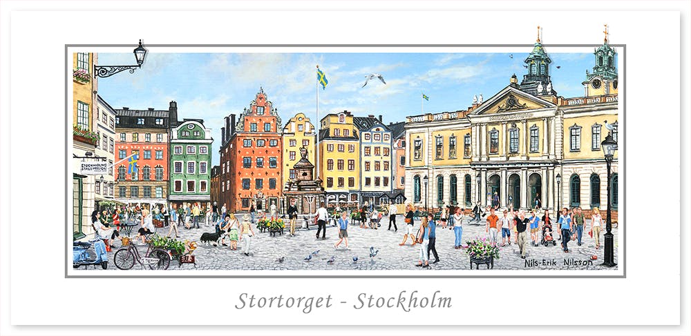 Vykort Stockholm Stortorget