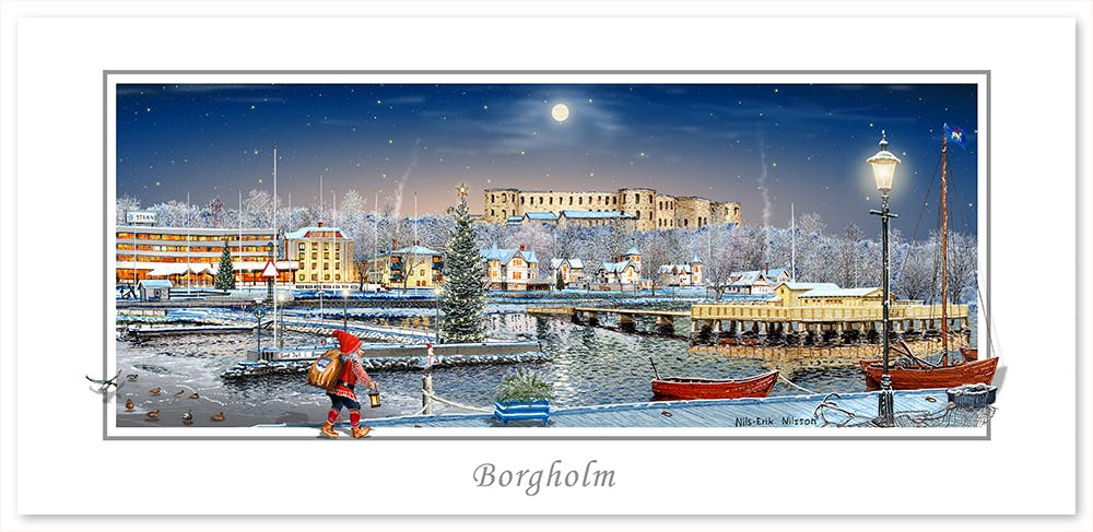 Julkort Borgholm