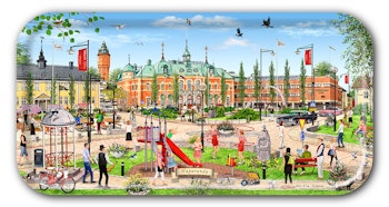 Bricka Haparanda 43 x22 cm