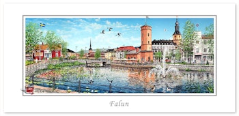 Vykort Falun