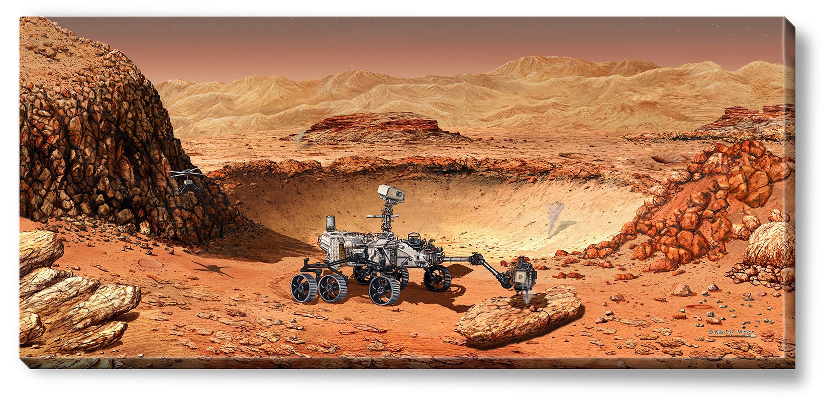 Canvas Mars 112 x 50 x 2,5 cm.