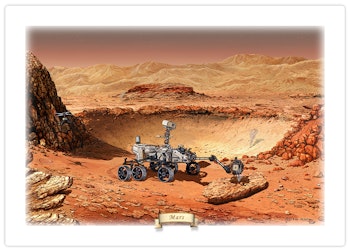 Tallriksunderlägg Mars
