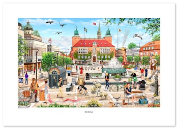 Poster Borås 70 x 50 cm