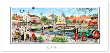 Vykort Eskilstuna Rådhusbron