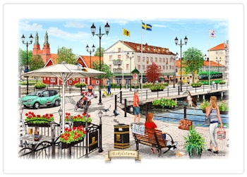 Tallriksunderlägg  Eskilstuna Rådhusbron Vänster