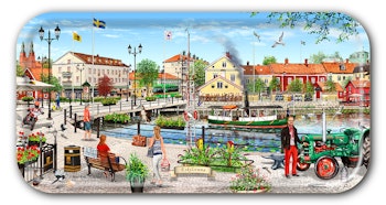 Bricka Eskilstuna Rådhusbron 43 x22 cm