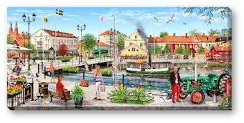 Canvas Eskilstuna Rådhusbron 64 x 29 x 2 cm.