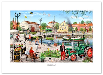Poster Eskilstuna Rådhusbron 70 x 50 cm