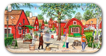 Bricka Eskilstuna Rademachersmedjorna 43 x22 cm