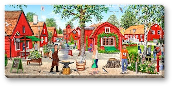 Canvas Eskilstuna Rademachersmedjorna 64 x 29 x 2 cm.