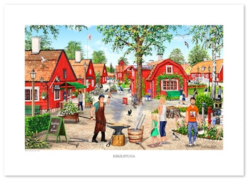 Poster Eskilstuna Rademachersmedjorna 70 x 50 cm