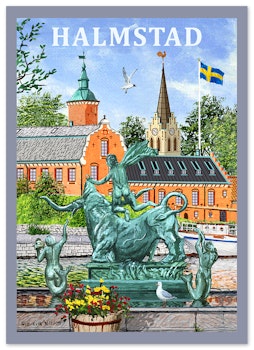 Poster Halmstadcollage 50 x 70 cm