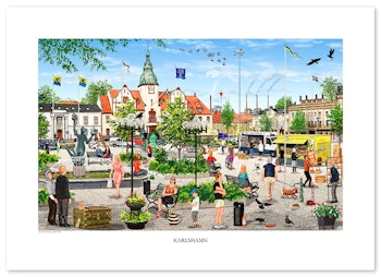 Poster Karlshamn 70 x 50 cm