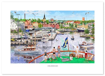 Poster Oskarshamn 70 x 50 cm