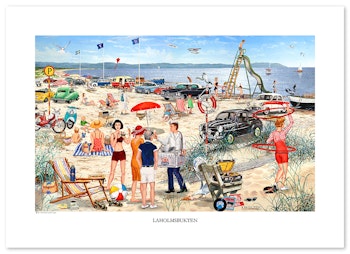 Poster Laholmsbukten 1959 70 x 50 cm