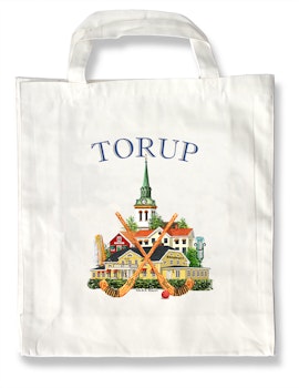 Tygkasse Torup emblem 37,5 x 40 cm bälg