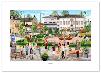 Poster Nybro 70 x 50 cm