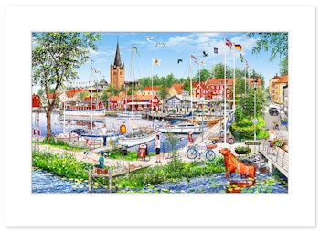 Poster Mariestad sommar 70 x 50 cm