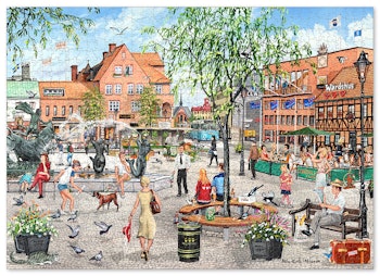 Poster Halmstad"pussel" 70 x 50 cm