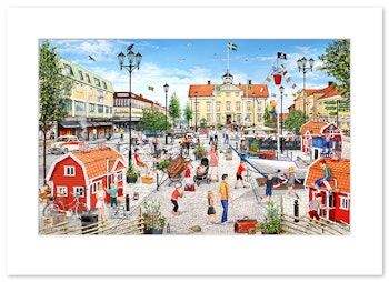 Poster Vimmerby torg 70 x 50 cm