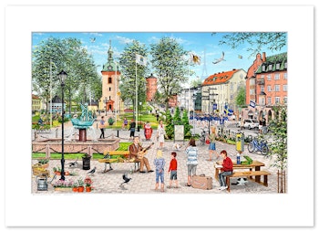 Poster Vänersborg Plantaget 70 x 50 cm