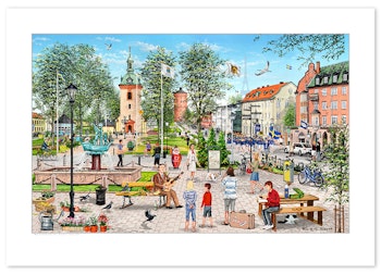 Poster Vänersborg Plantaget 100 x 70 cm