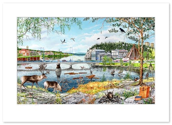 Poster Lycksele 70 x 50 cm